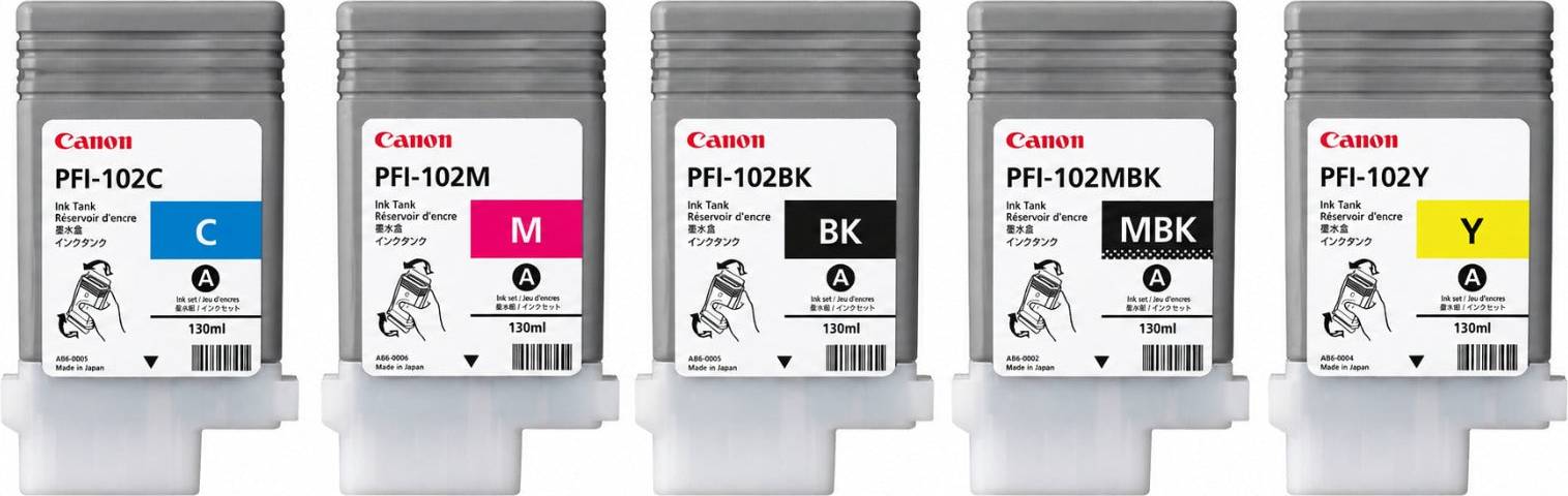 Ink tank printers Canon PFI-102 Ink Tank Bundle Large-Format Inkjet Printers