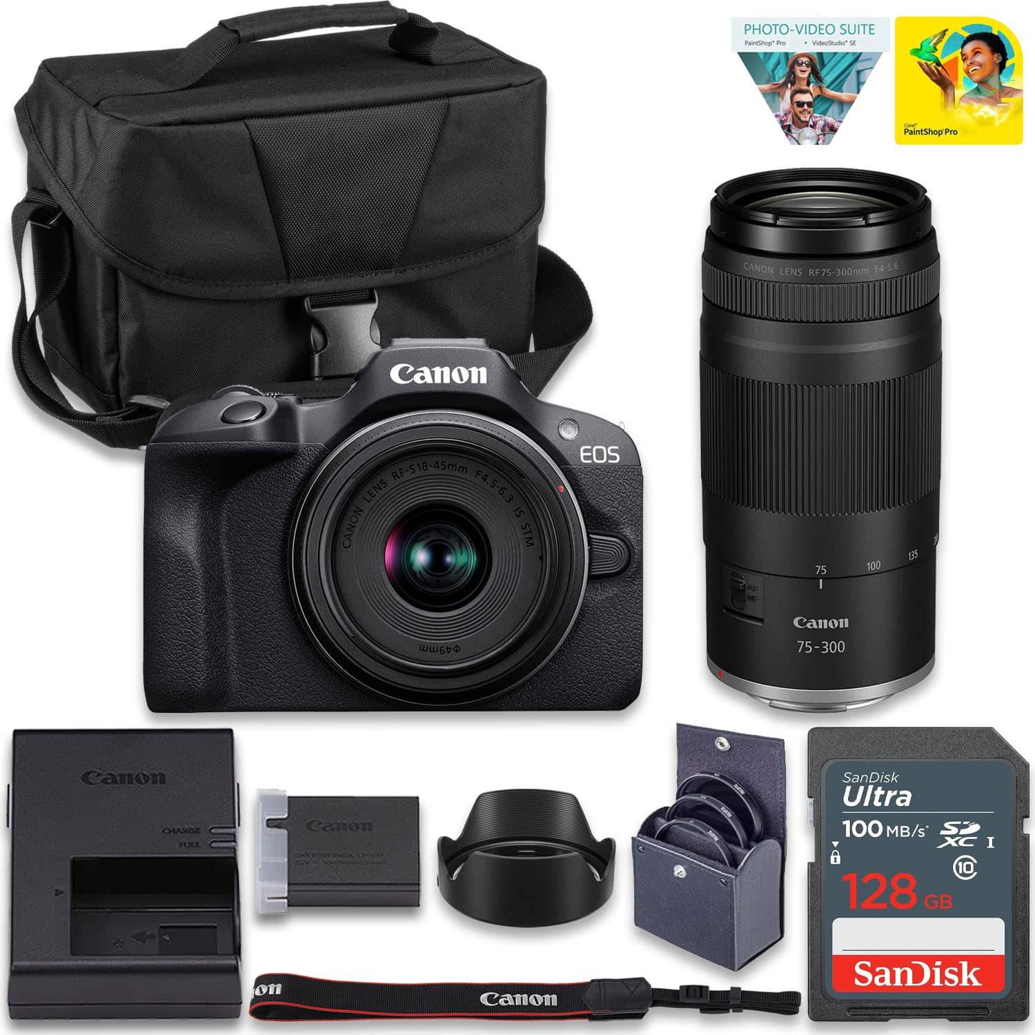 Canon r100 Canon EOS R100 Mirrorless Camera 2-Lens