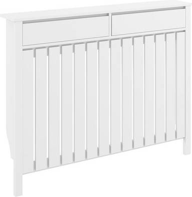 Large radiator covers Homcom Large Radiator Cover With Drawers Vertical Slats