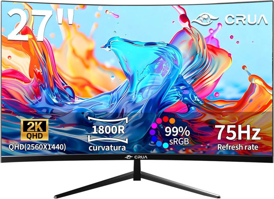 27 Inch 2K QHD Curved Monitor