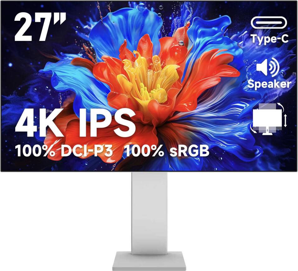 Gawfolk 27 Inch IPS 4K UHD Computer Monitor