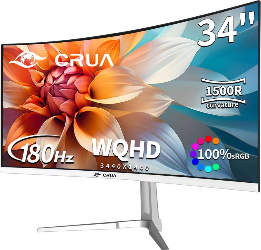 Crua 34 Inch Ultrawide Curved Monitor