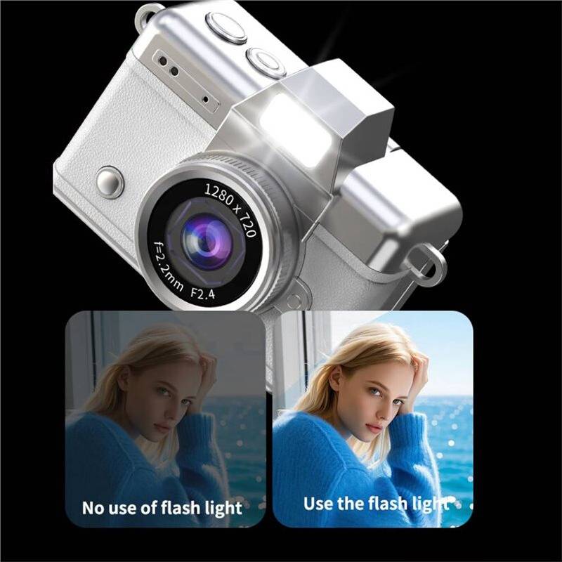 Keychain Camera 1.47-inch Flip Screen