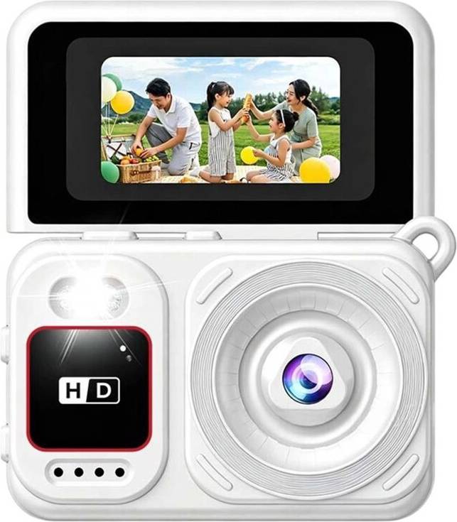 Retro Keychain 180 Rotating Screen Digital Camera