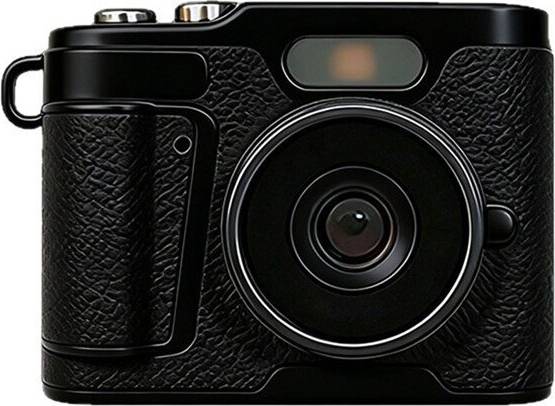 Retro Digital Camera With Flash
