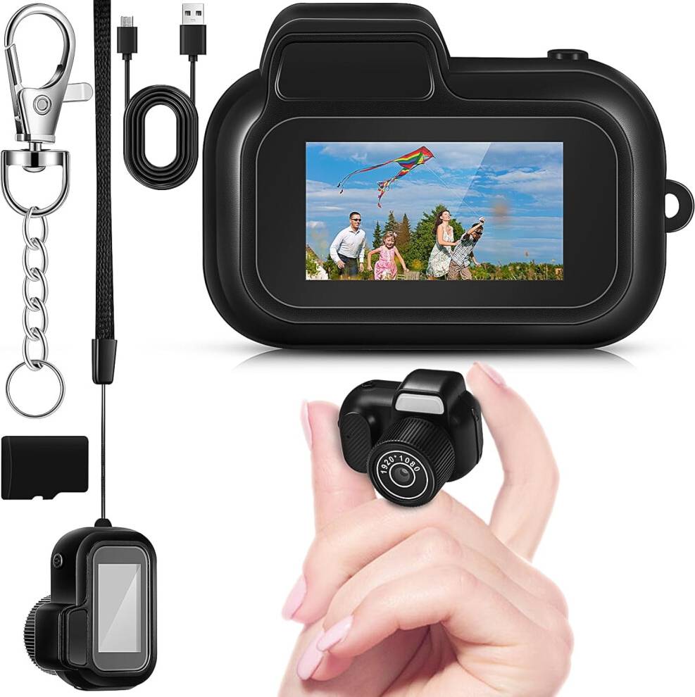 Mini Keychain Camera 1080p Retro Portable