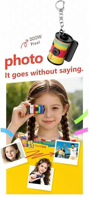 Torribaly Digital Keychain Camera - Retro