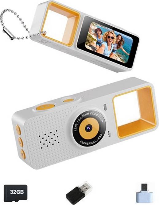 Digital Keychain Camera with 0.9 Inch Screen