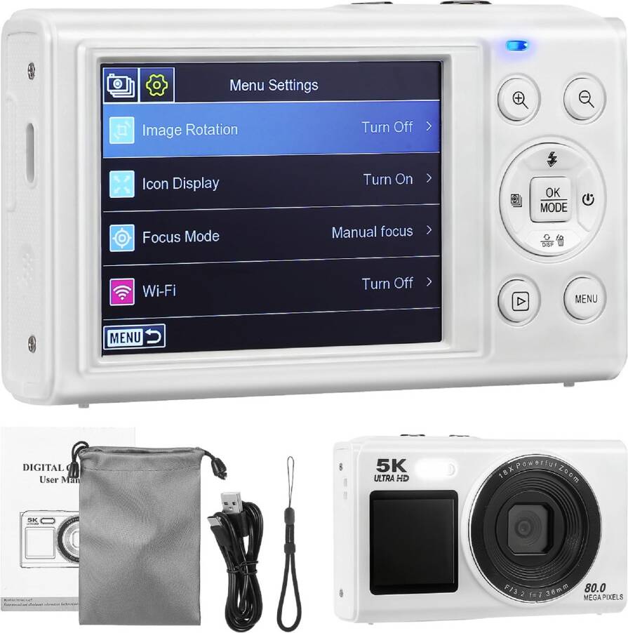 Camera wifi 5K Digital Camera With WiFi 80MP