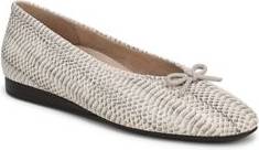 Vionic Larissa Wedge Flat Arch Support Leather - Ivory Python Print