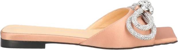 Double Heart Flip Flops Shoes Rosa