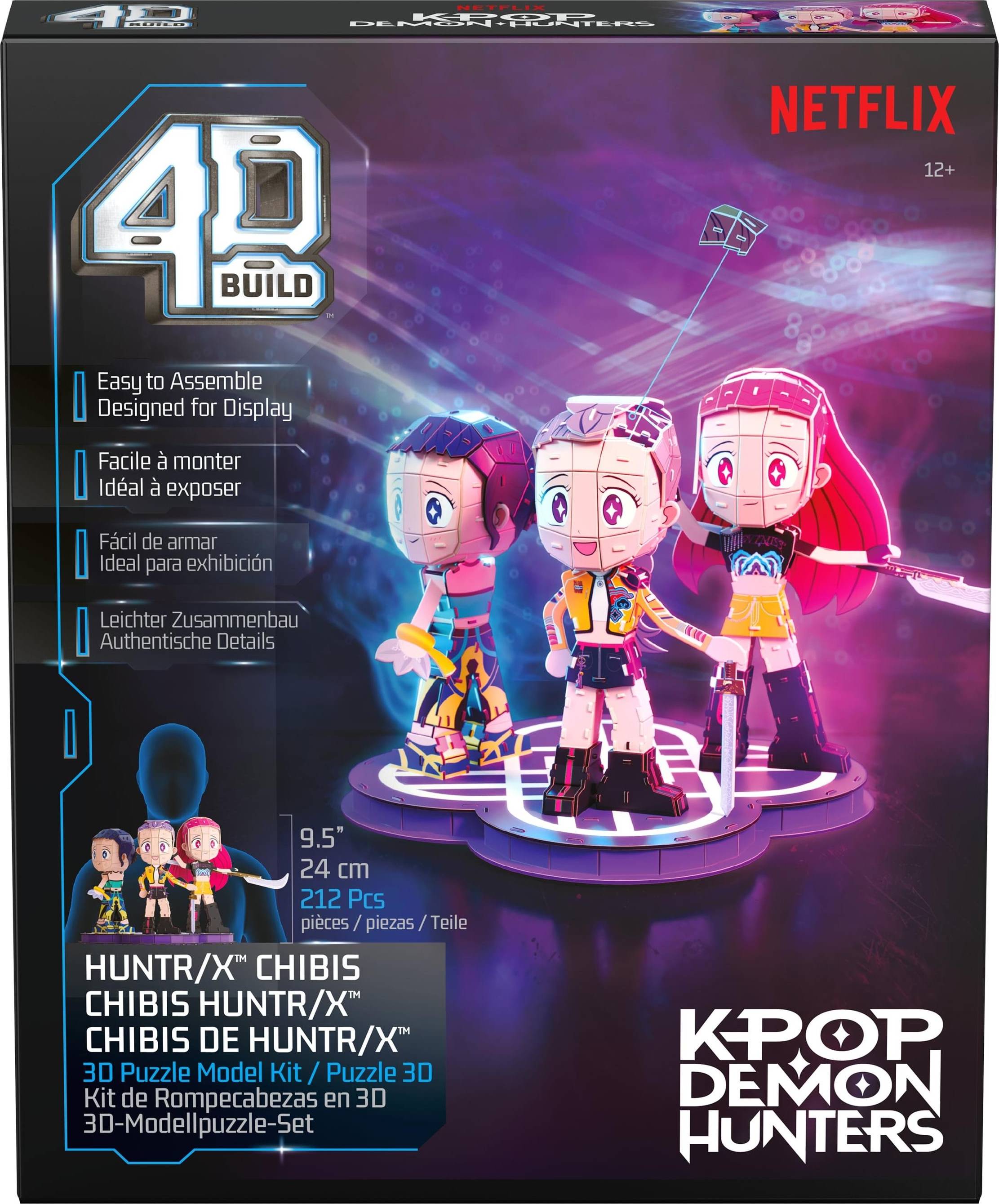 4D Build K-Pop Demon Hunters Huntrix Chibi 3D Model Kit