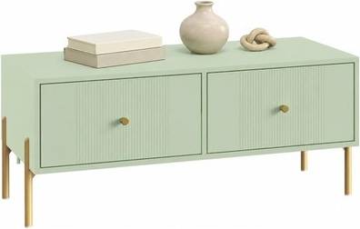 Homcom Coffee Table With 2 Drawers And Legs Table