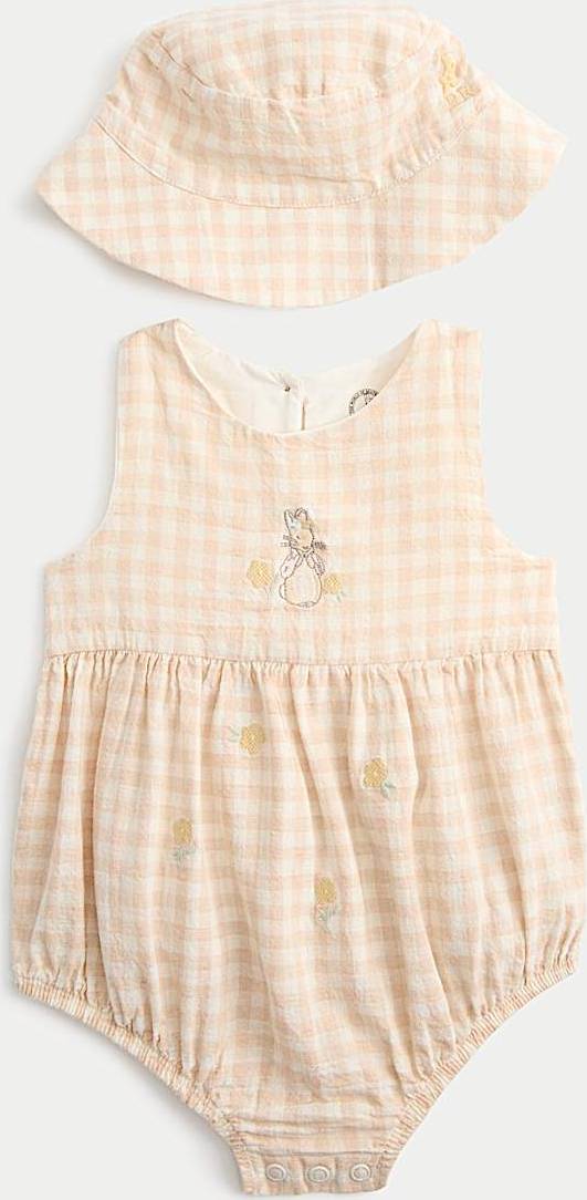 Peter Rabbit Flopsy Checked Paddler with Hat