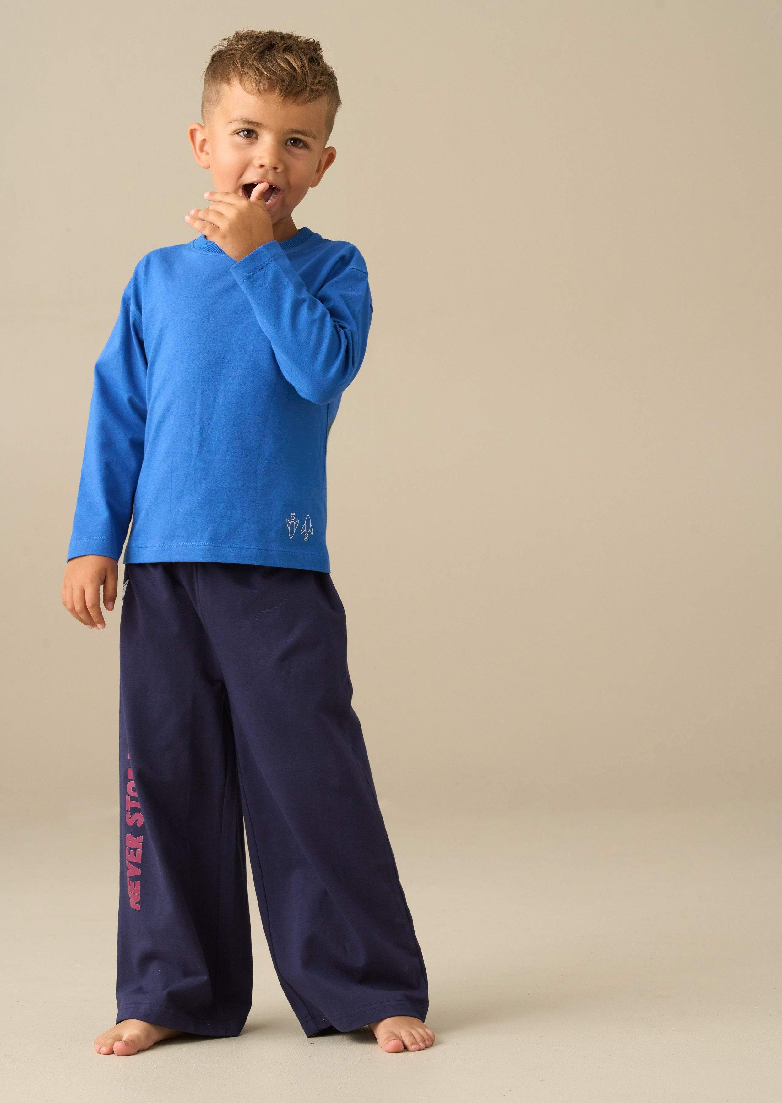 Angel & Rocket Chase Graphic Pyjamas Set
