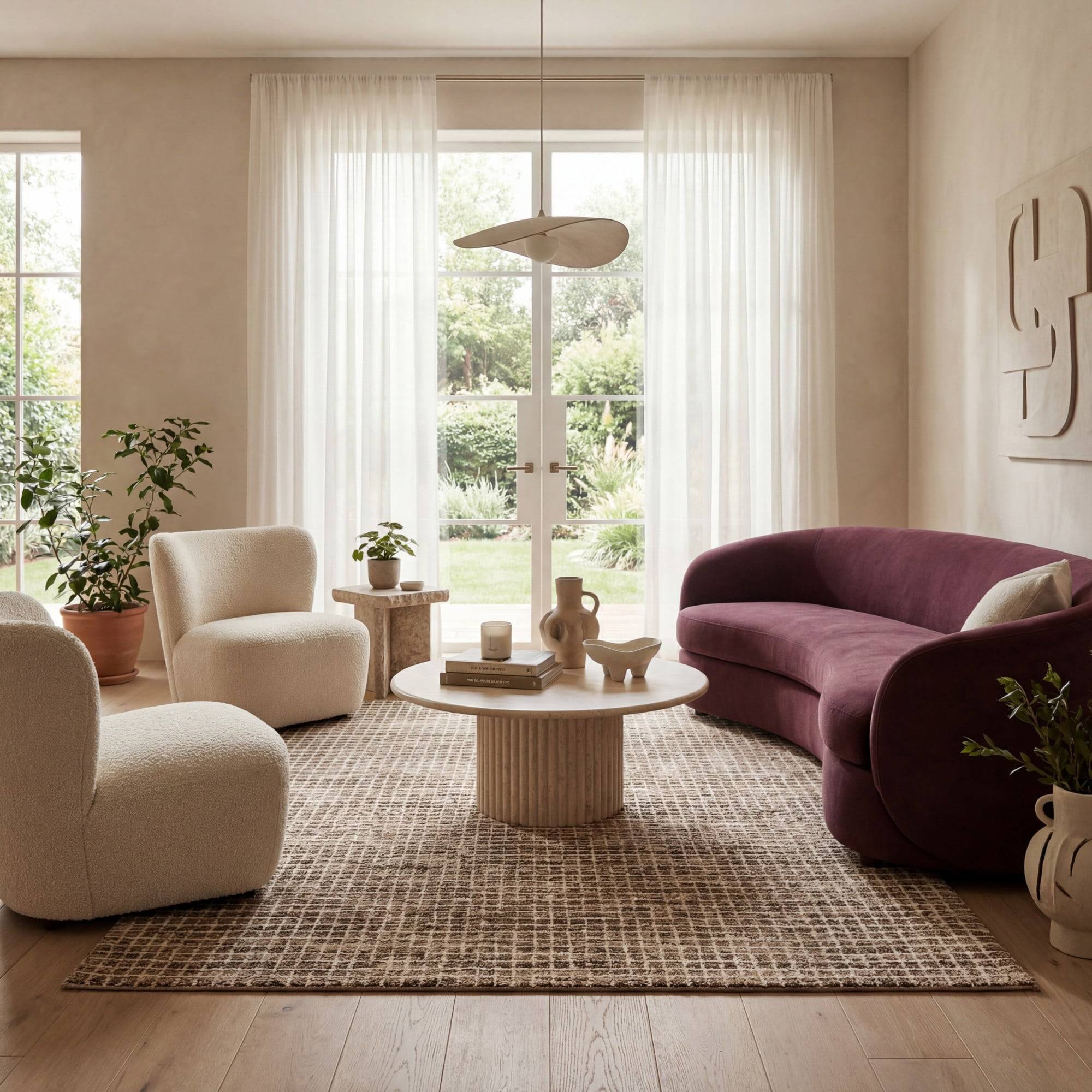 Wool area rugs Rugs Usa Melrose Checked Wool Area Rug 200SPCR01A-R808
