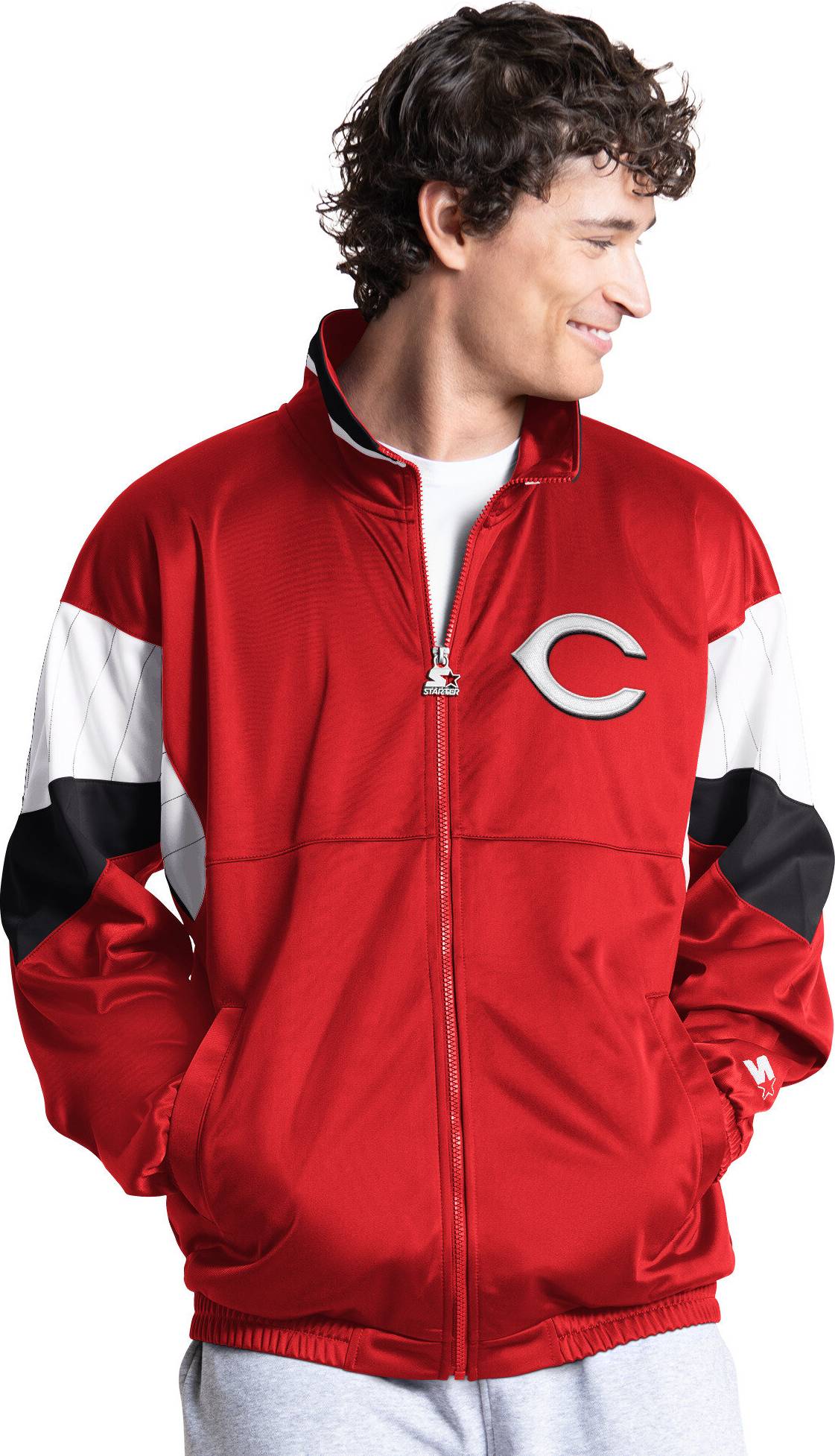 Starter Red Cincinnati Reds Legacy Full-Zip Track Jacket