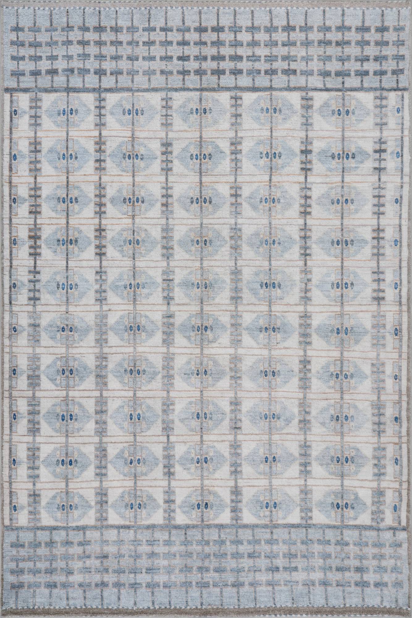Nuloom Jasari Abstract Washable Area Rug 5' x 7' Blue