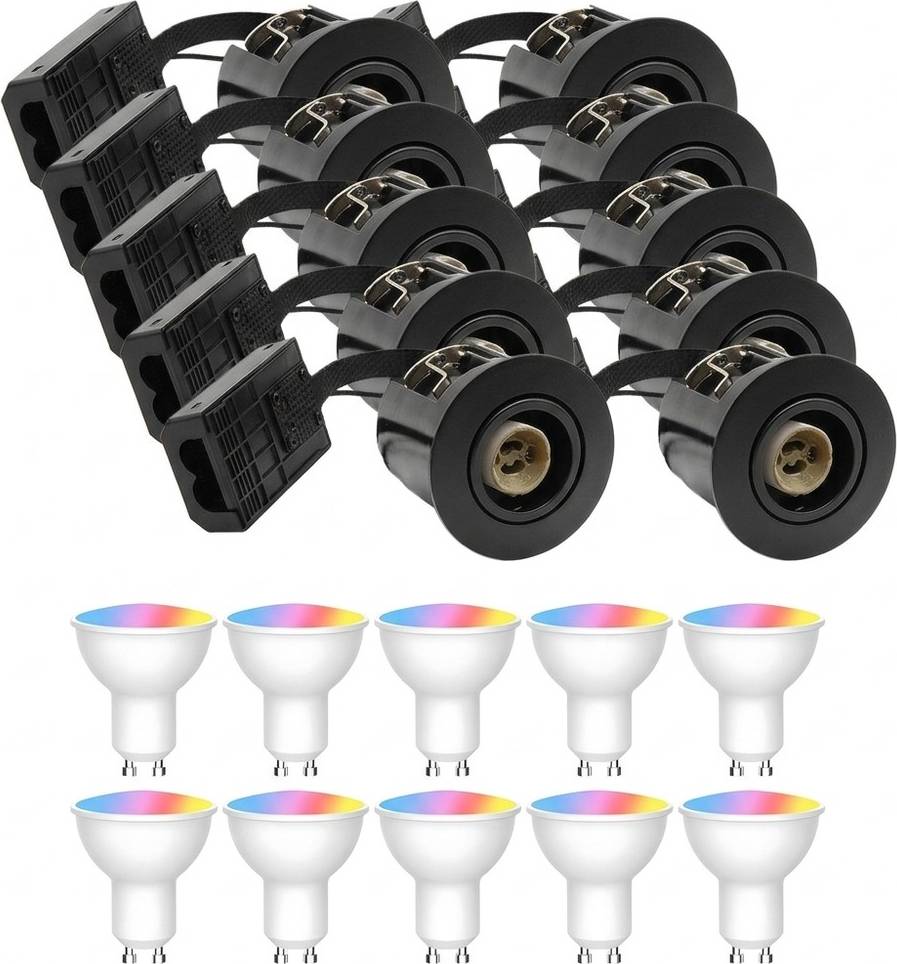 Gu10 zigbee LEDlife 10-Pack Zigbee Infälld Spotlight Inno88 Spotlight
