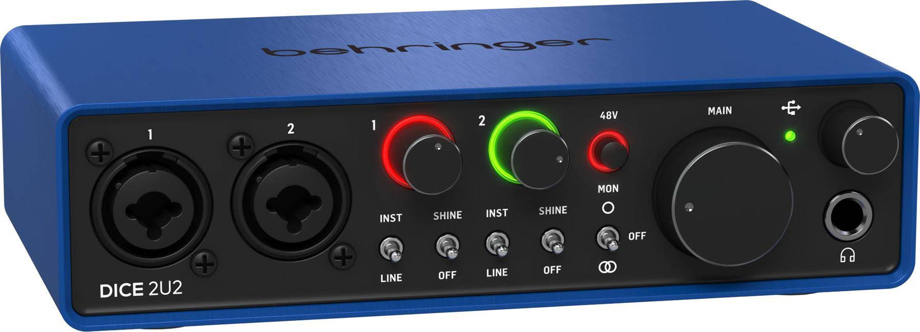 Usb audio interface Behringer Dice 2U2 USB Audio Interface