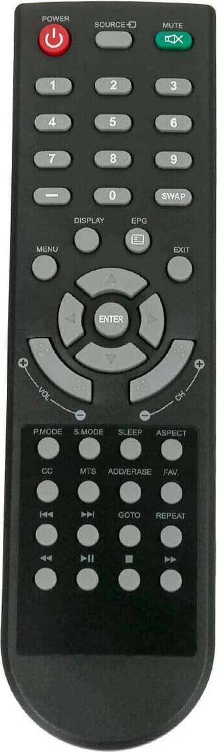 Allimity Replacement Remote Control Polaroid Television PTV2203LED