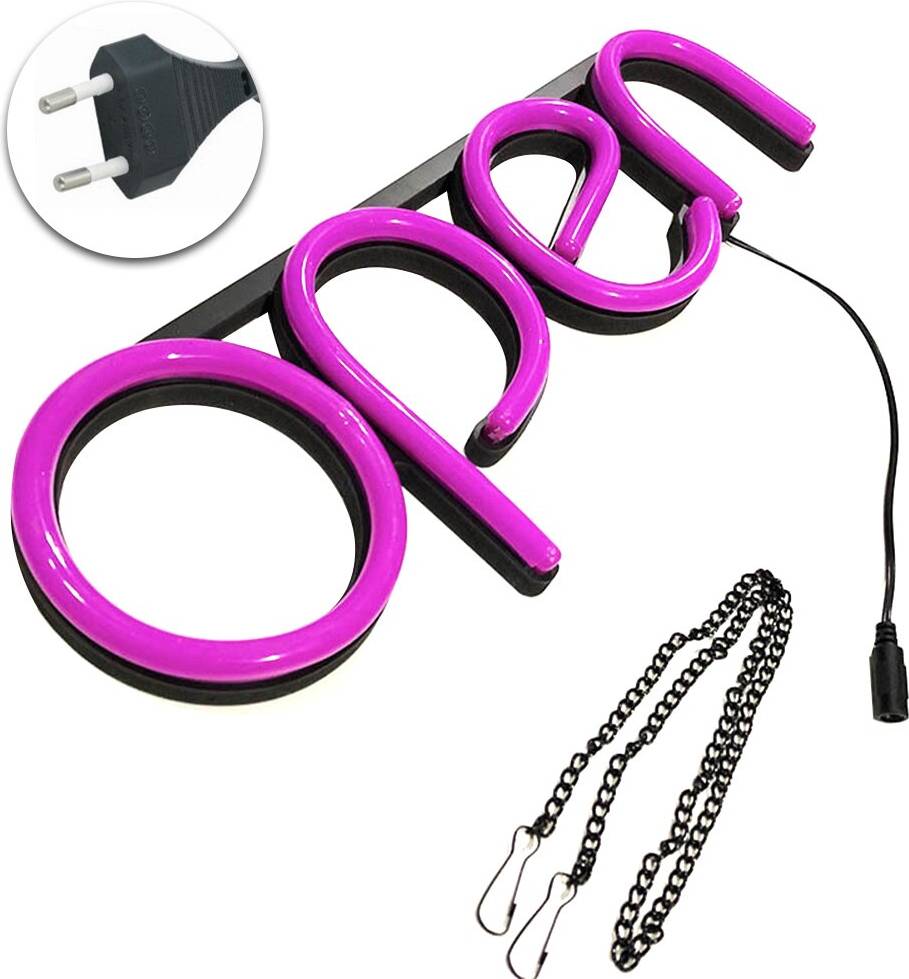 LED Neonskylt för Bar och Butik Rosa