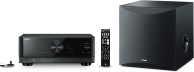 Home stereo system Yamaha RX-V4A 5.2-Channel AV Receiver Bundle