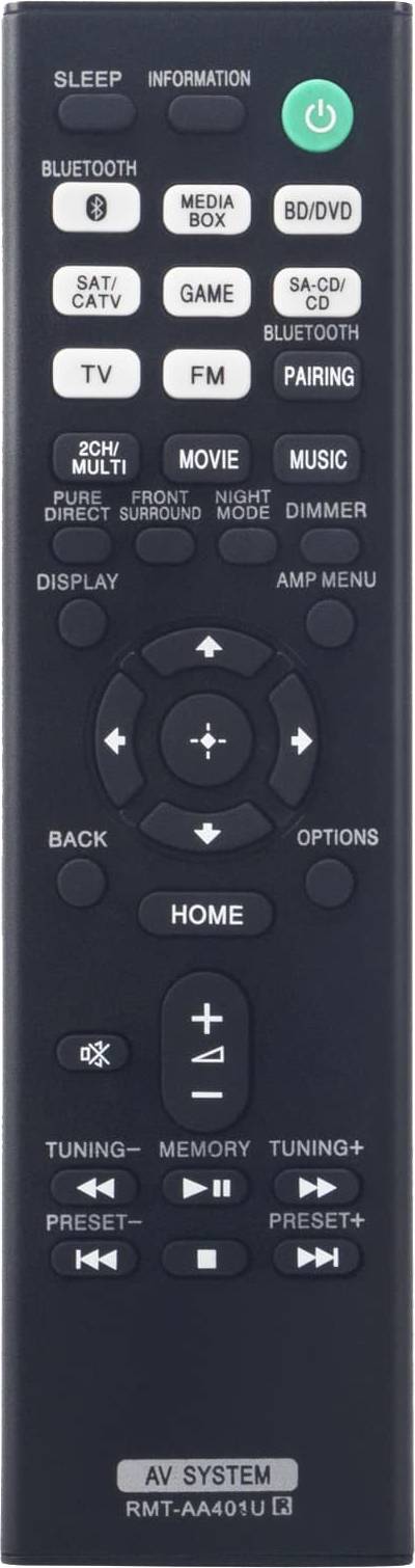 Allimity Replacement Remote Control RMT-AA401U
