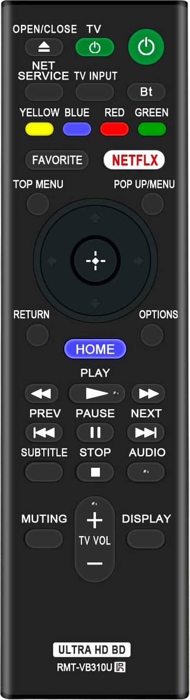 Allimity Replacement Remote Control RMT-VB310U