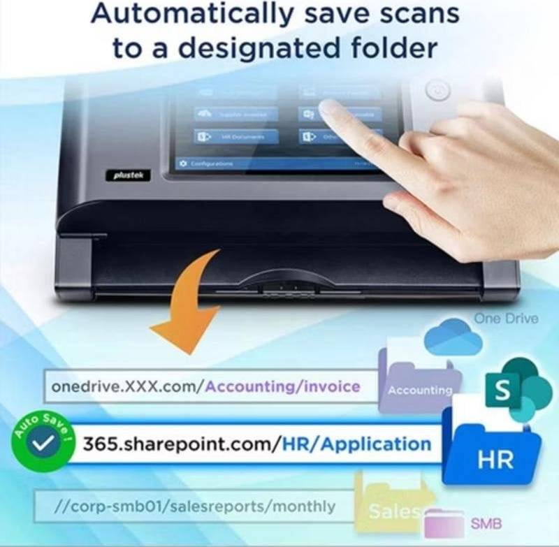 Plustek eScan A355 Pro Scanner Ethernet