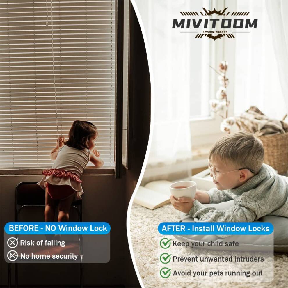 Upvc window locks 2pcs Window Locks Set