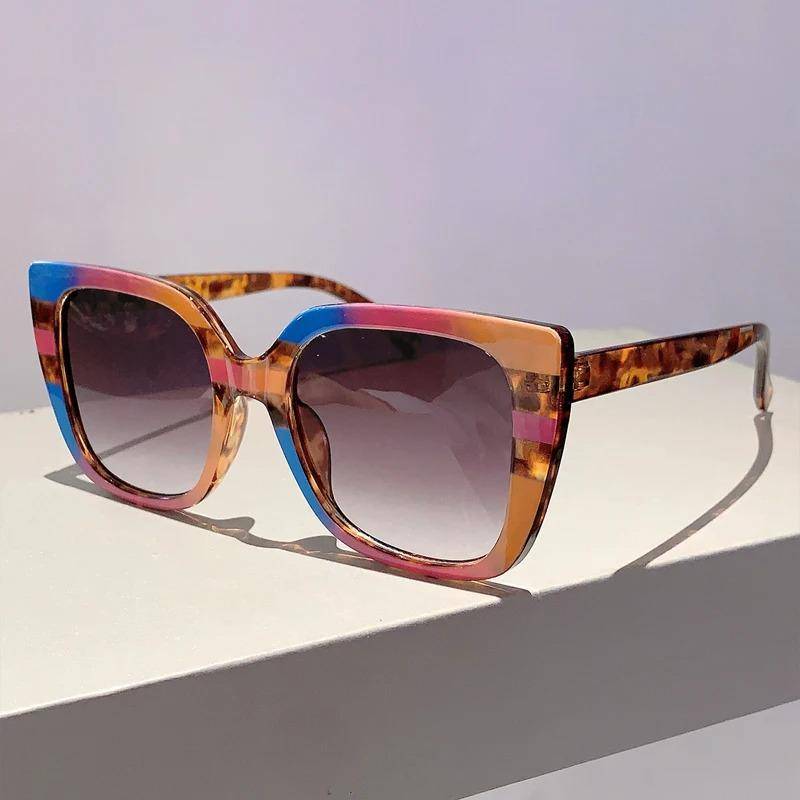Quadrate Rectangular Sunglasses - Multicolour