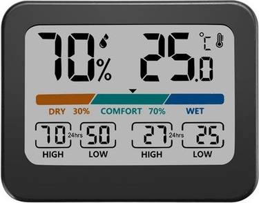 Sodial Digital Temperature Humidity Meter Color Screen