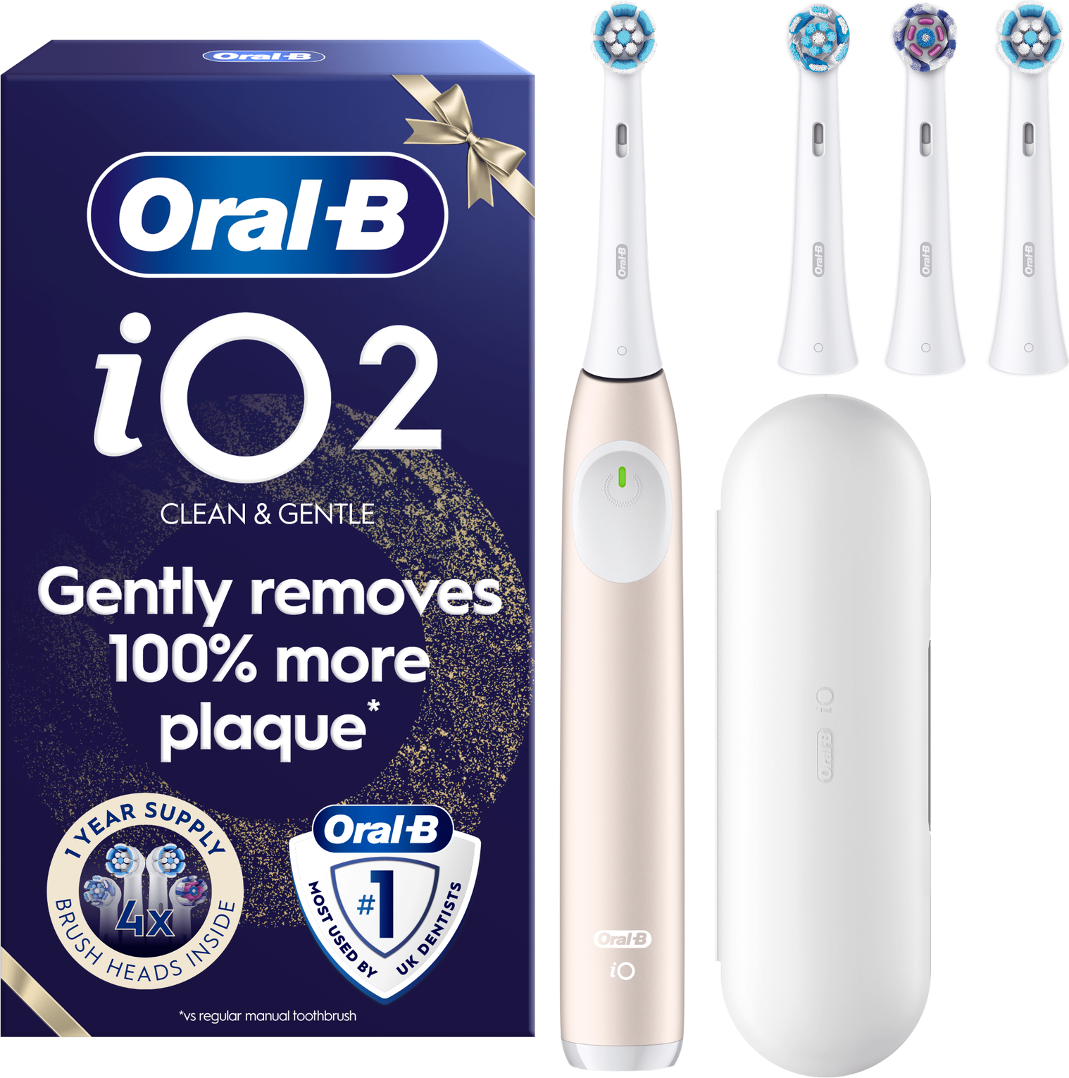 Oral b io2 Oral-B iO2 Pink Electric Toothbrush Gift Pack