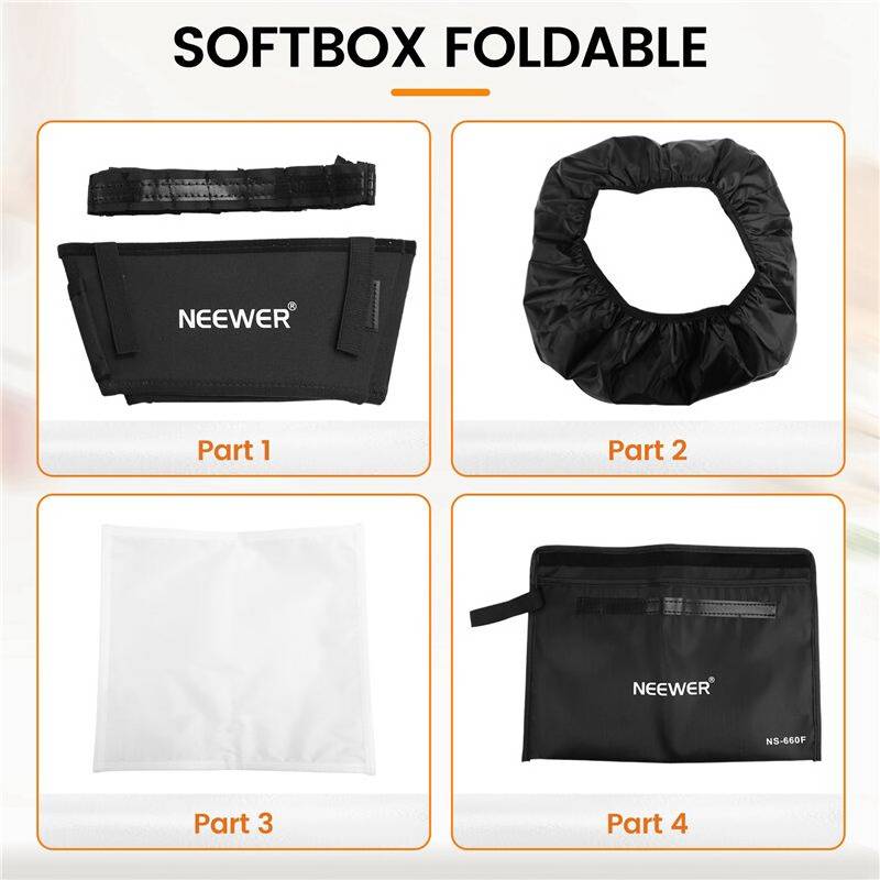 Neewer Foldable Softbox Diffuser with Grid