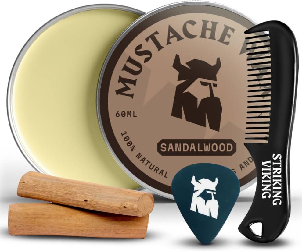 Moustache Wax Comb Kit