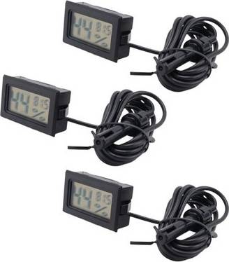 Sodial Digital Hygrometer With Probe Temperature Humidity Meter