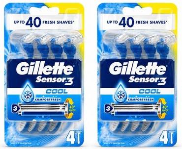 Gillette Sensor3 Cool Disposable Razors 2 Packs