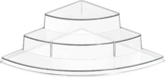 At Home 3-Tier Clear Corner Spice Rack