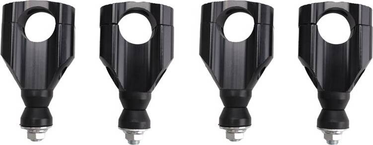 Exogio 11/8 Inch Motorcycle Handlebar Mount Riser Clamp Black