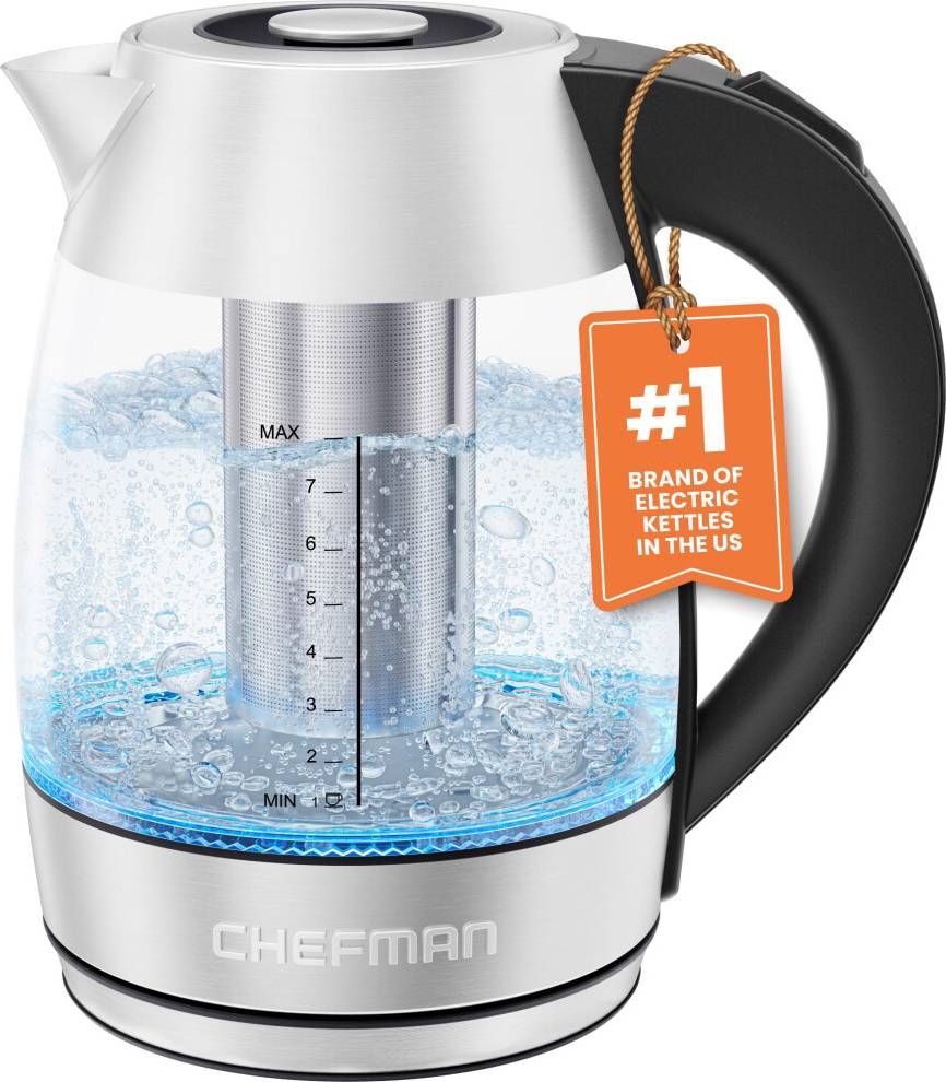 Glass kettle Chefman Electric Glass Kettle Fast Boiling