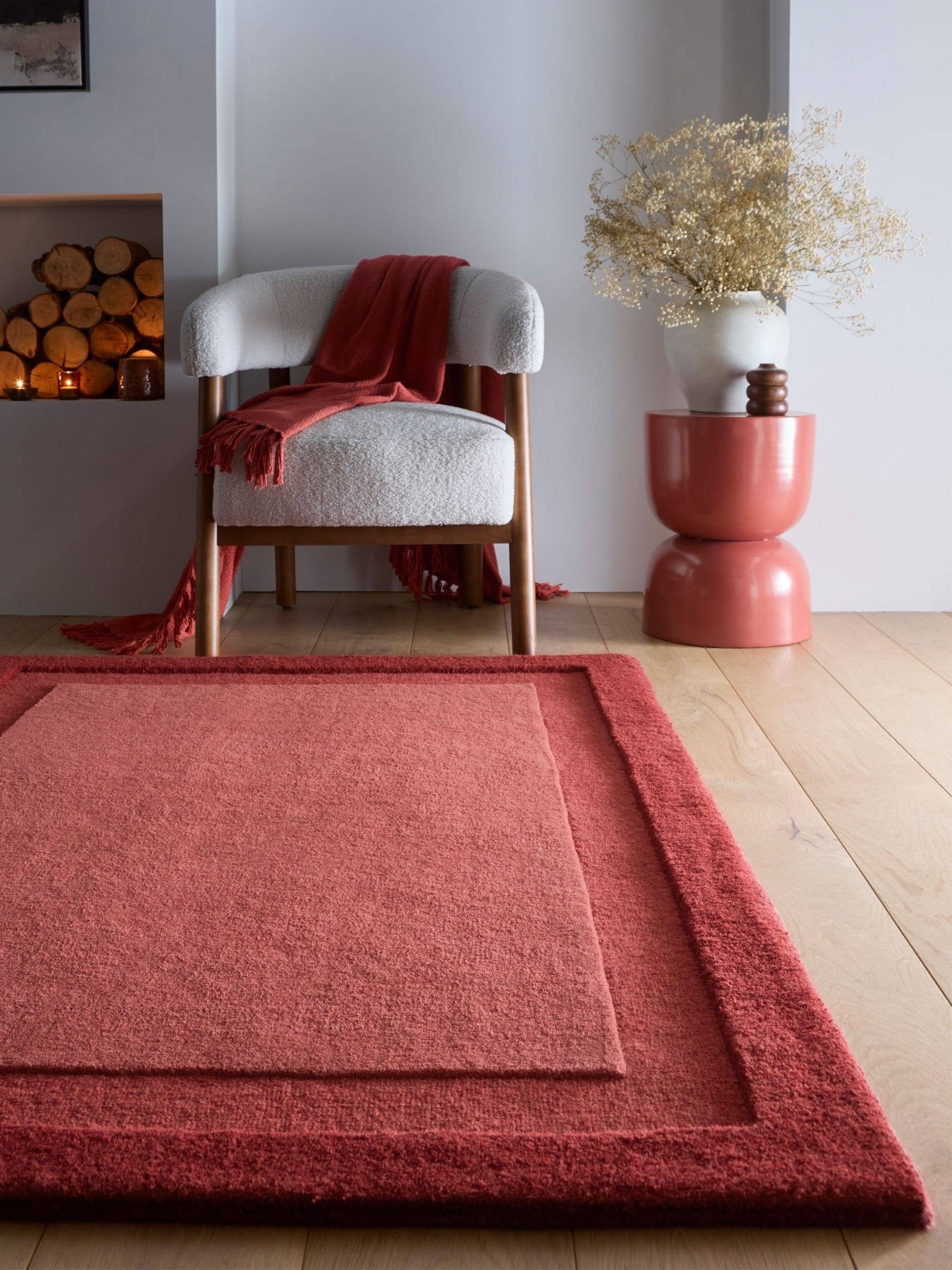 Origin Rugs Stacked Border Wool Rug