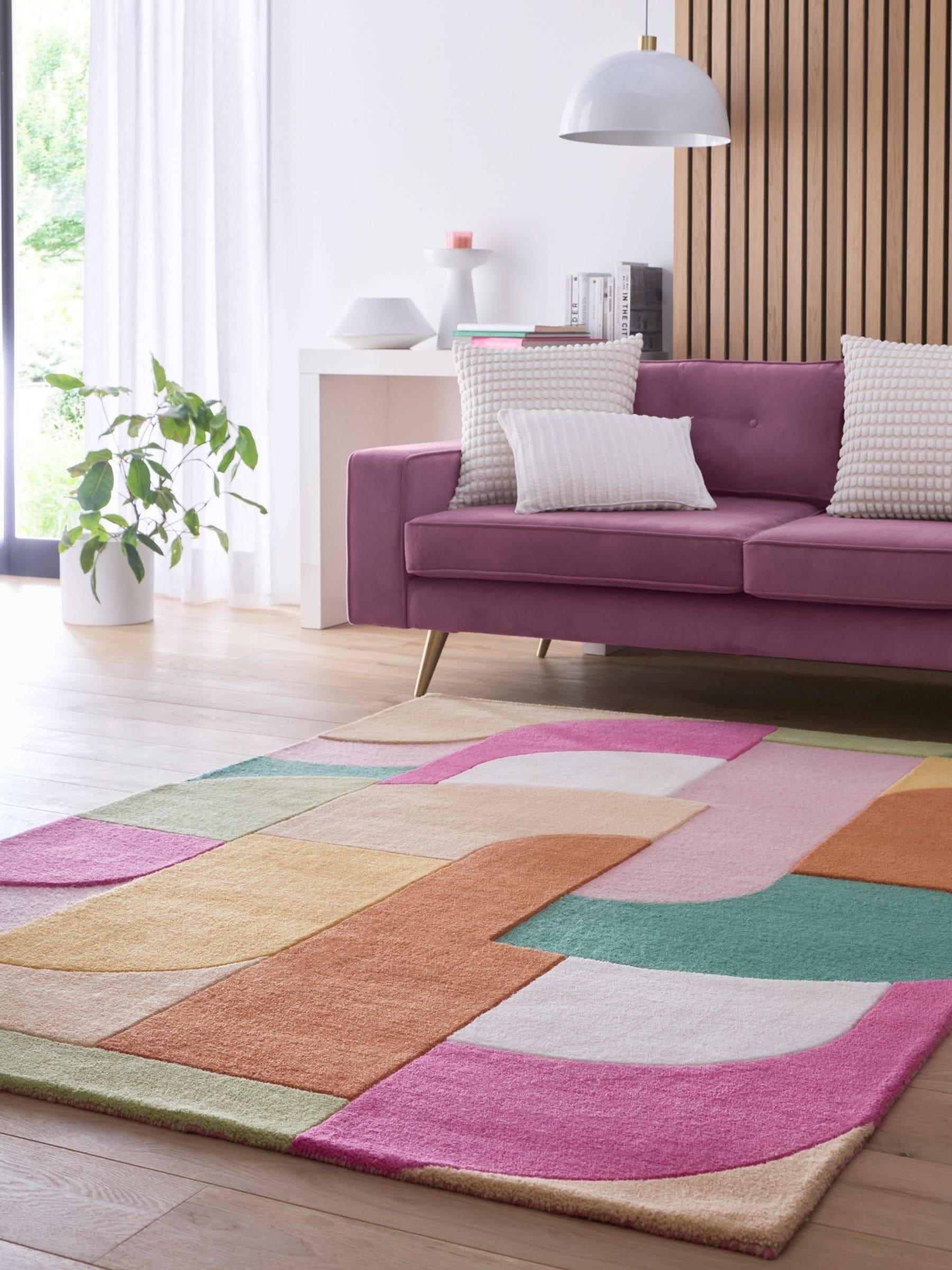 Retro Deco Wool Rug