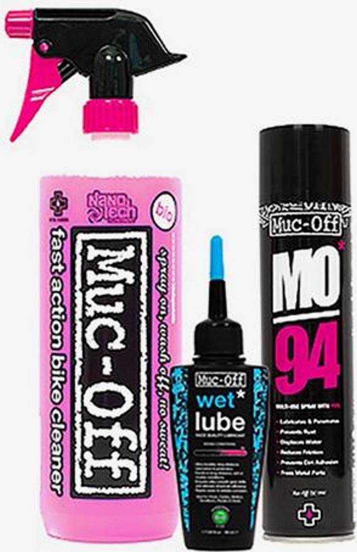 Muc-Off Bicycle Clean Protect & All-Weather Lube Kit