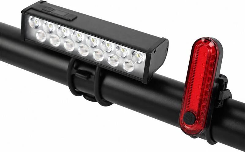 2000 Lumen Rechargeable Bike Light Set