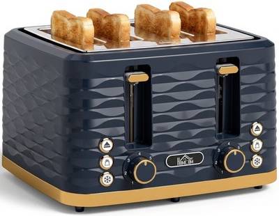 Homcom Toaster With 4 Slot 7 Levels