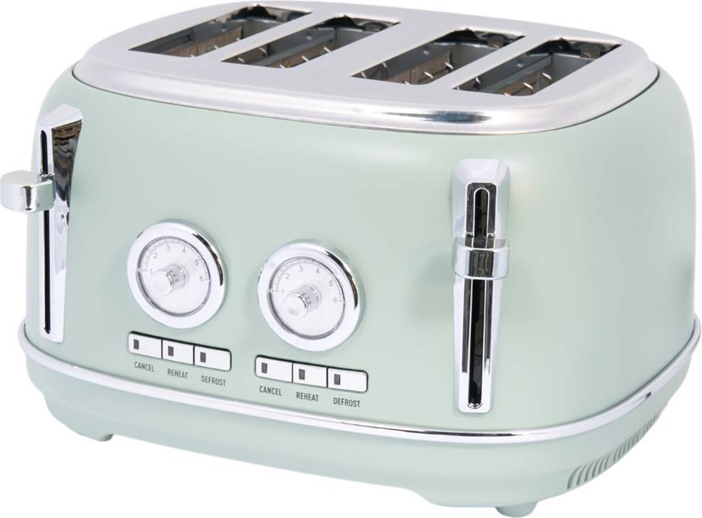 Kitchenmaster 4 Slice Retro Toaster Sage