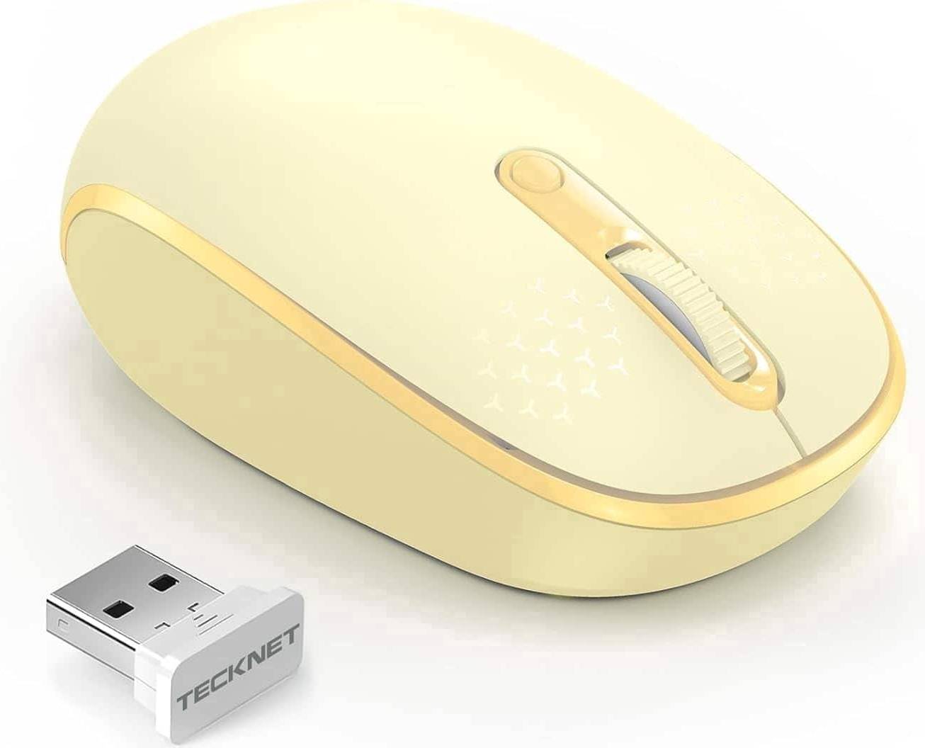 Compact wireless mouse Tecknet Compact Mouse - Yellow