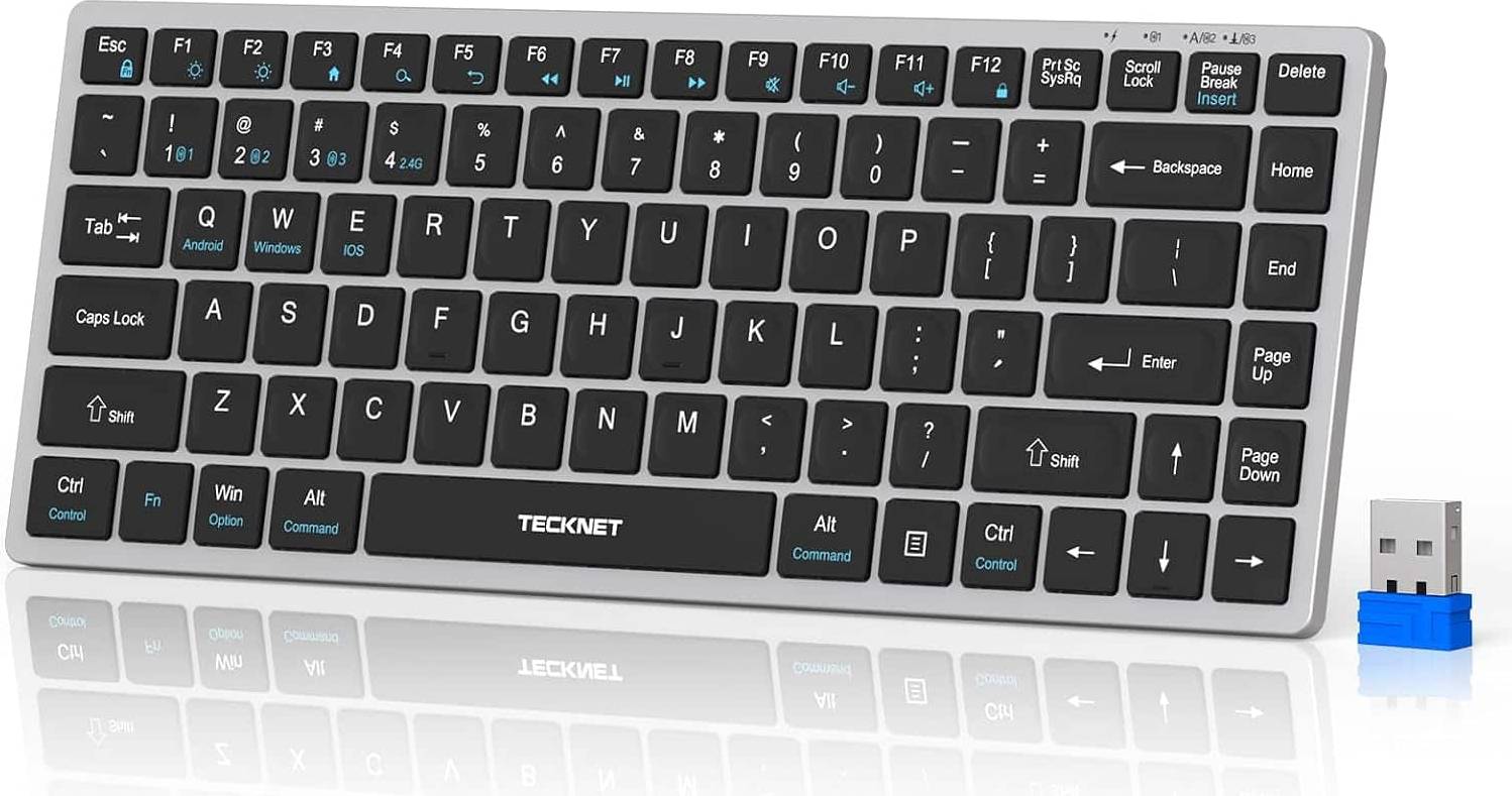 Rechargeable Bluetooth Keyboard 4-Device