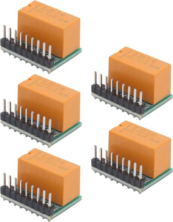 Typecat 5 Pack 1 Channel 12V DPDT Relay Module